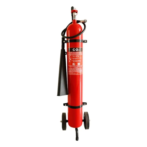 10 kg co2 fire wheeled trolley