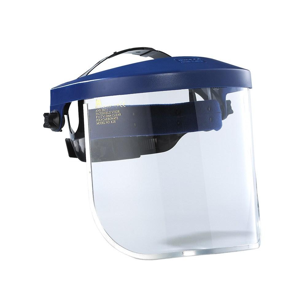 Blue Eagle B1BL adjustable ratchet headgear with FC25 clear faceshield
