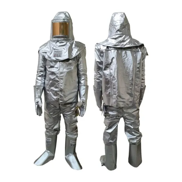 aluminized 500 degree heat resistant fireman safety suit
