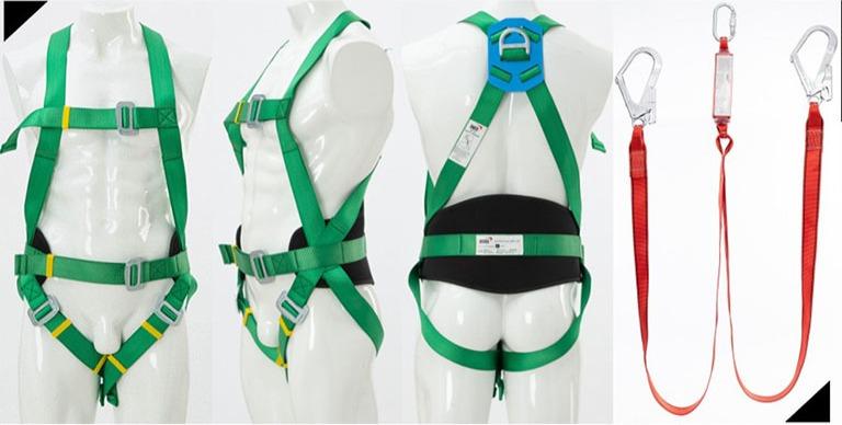 Yamada Full Body Safety Harness With Double Hook Lanyard