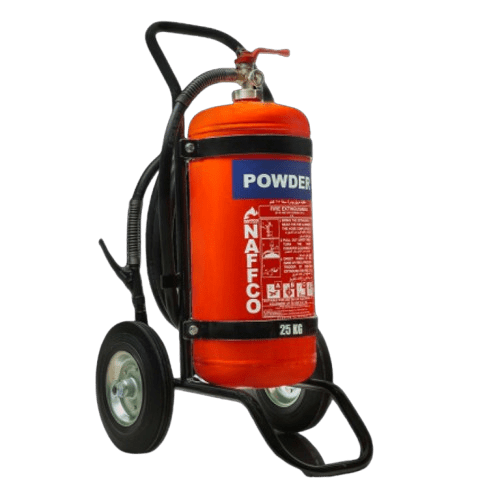 Naffco 25KG (DCP) Dry Chemical Powder Fire Extinguisher Trolley